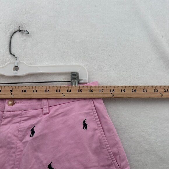 Polo Ralph Lauren Shorts Mens 33 Pink Pony Embroidered Stretch Classic Fit - Picture 4 of 10